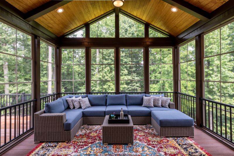 Completed Sunroom with Scenic View